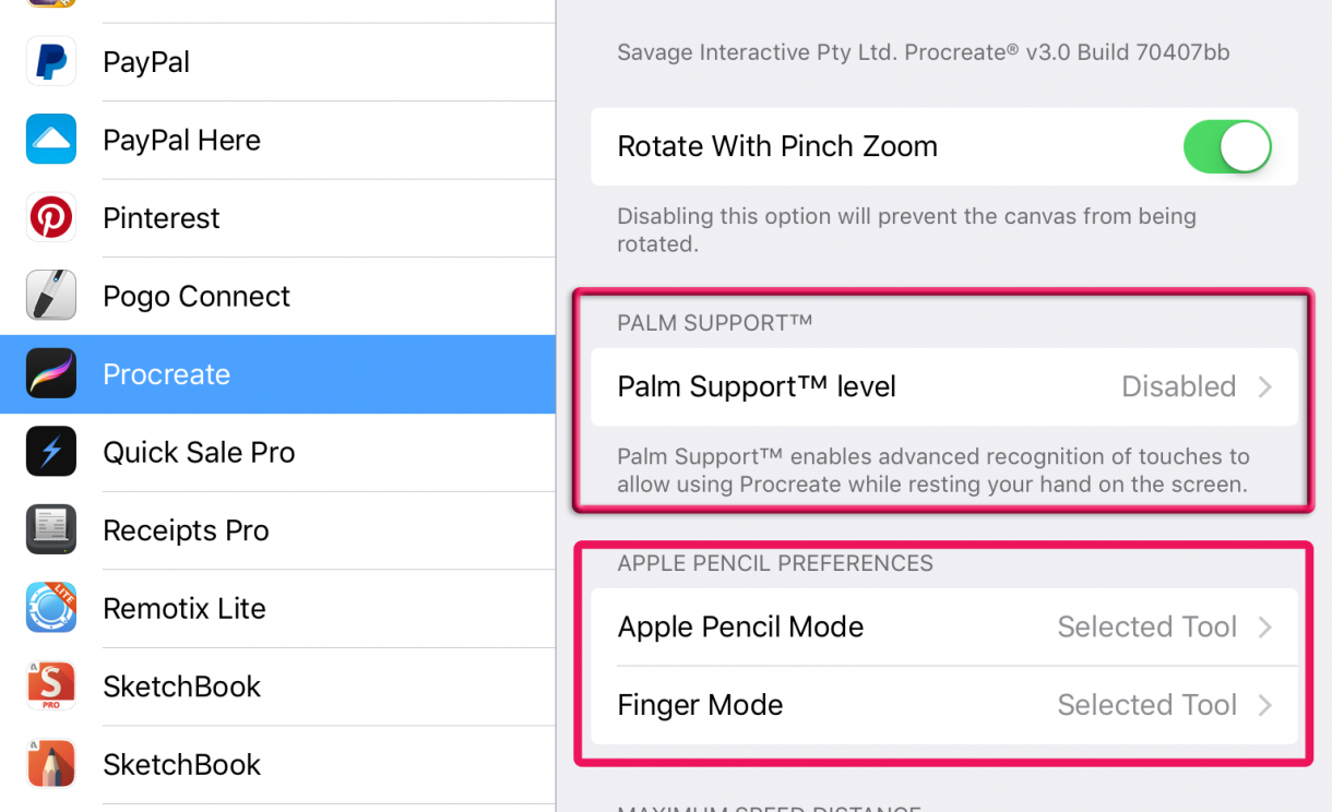 How to bring back pressure sensitivity for Pogo Connect in Procreate 3