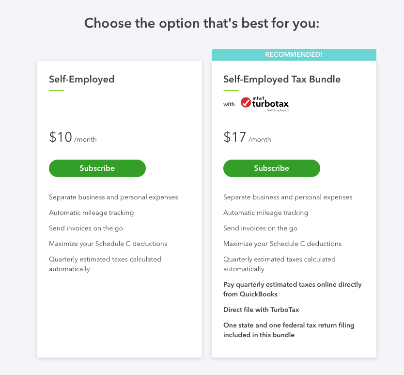 turbotax self employed