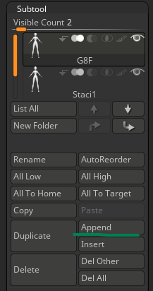 importing multiple objects into zbrush