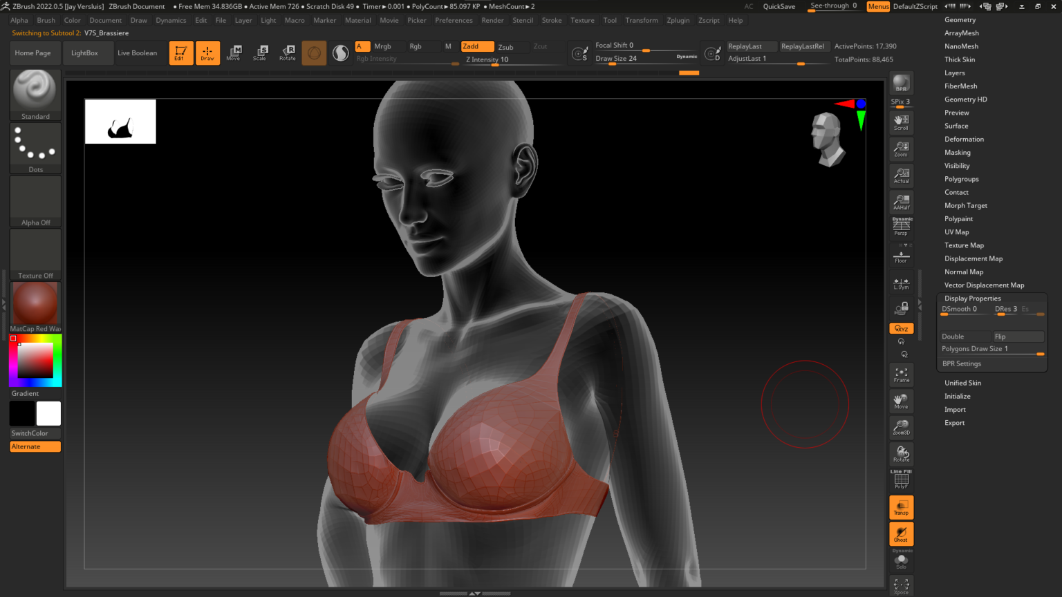 inverting normals in zbrush
