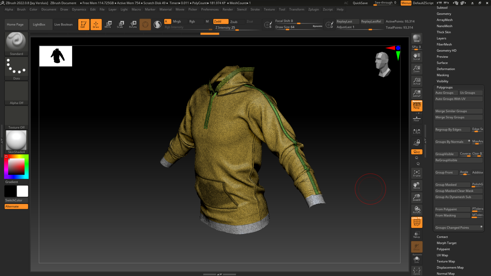 material zones not importing with objects in zbrush