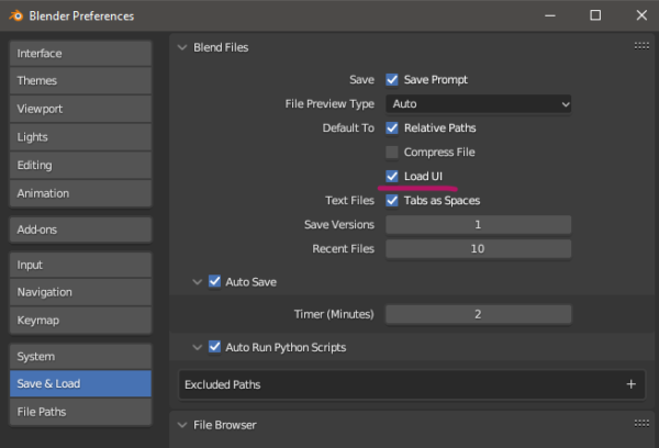 How To Load A .blend File Without Messing Up Your Ui – Jay Versluis